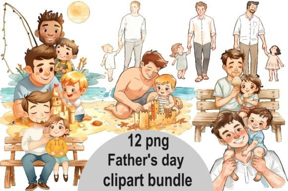 Celebrate Dad with the 12 Father’s Day Clipart Bundle