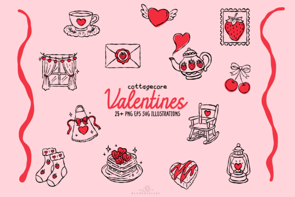 Cottagecore Valentine Clipart: A Designer's Guide to Romantic Whimsy