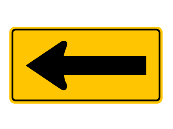 Driving Direction Sign. Arrow: A Modern Typeface for Clear Communication