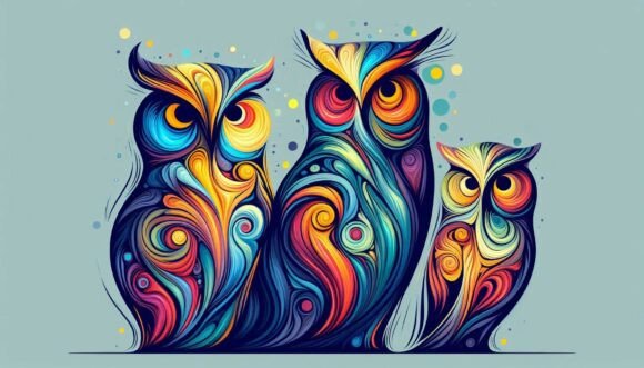 Expressionist Owls: Unleash Creativity with a Unique Display Typeface