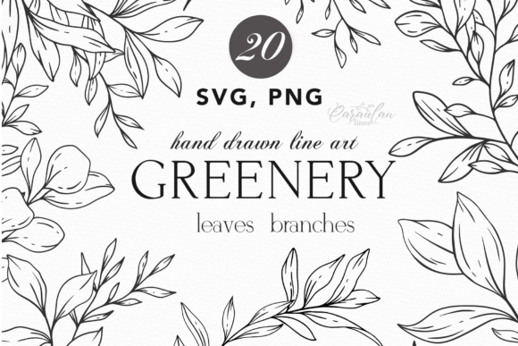 Greenery SVG, Line Art Floral SVG: Your Botanical Toolkit