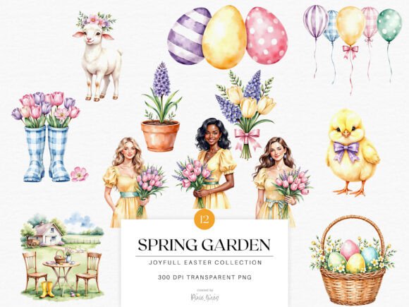 Joyful Easter and Spring Watercolor Art: A Designer's Guide