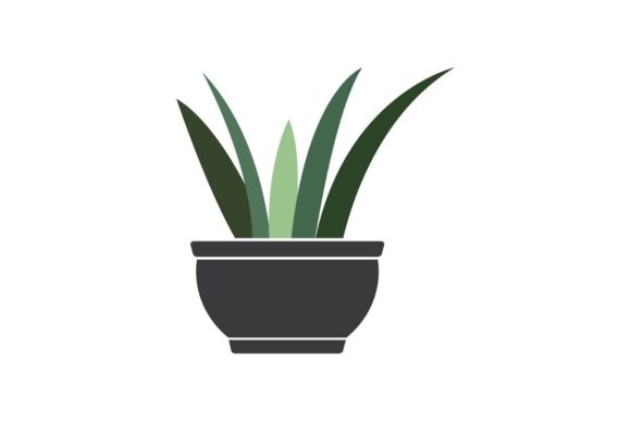 Plant in Pot Illustration Vector: Design Applications