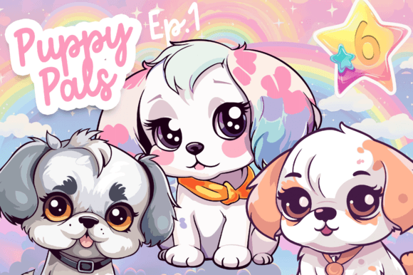 Puppy Pals Ep.1: 6 Adorable Vector Illustrations