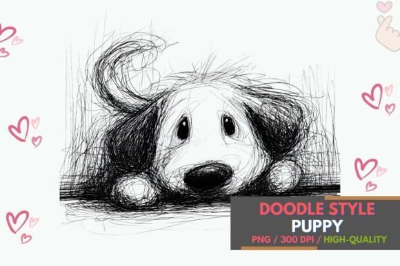 Sketch Dog PNG: Hand Drawn Doodle Dog for Creative Projects