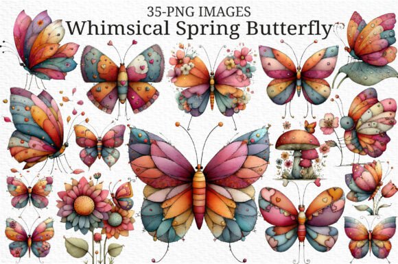 Whimsical Spring Butterfly Clipart PNG: A Designer's Guide